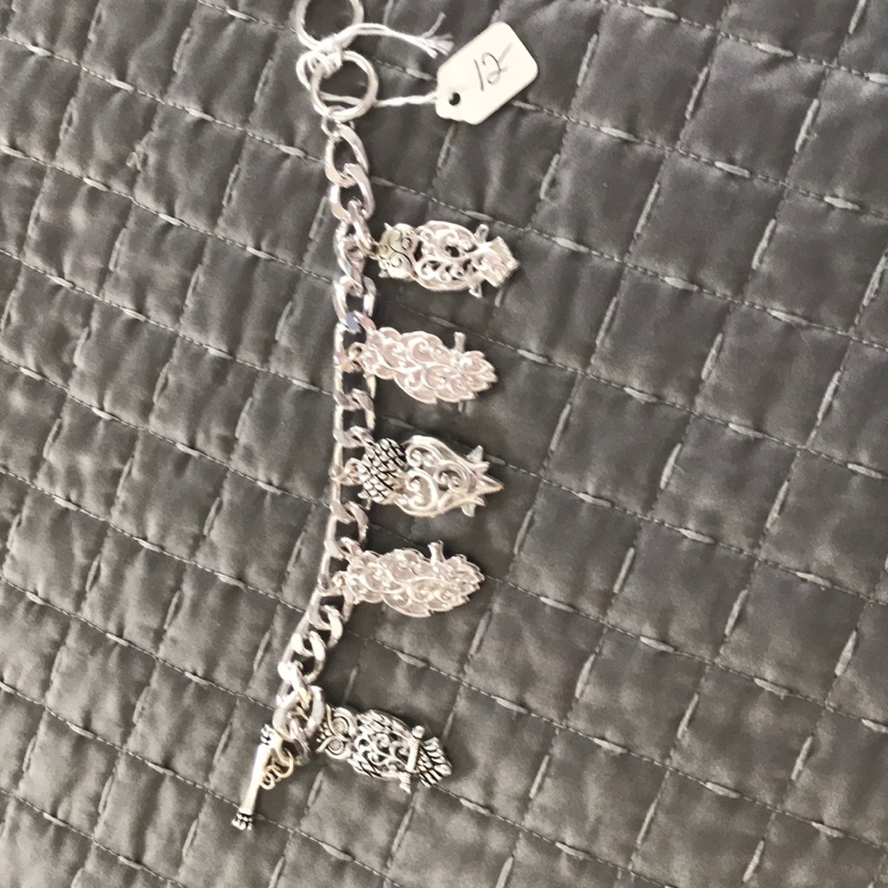 Owl charm bracelet